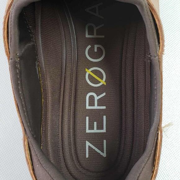 Cole Haan Mens Size 10.5M 2.ZERØGRAND Brown Lined Laser Wingtip Oxford Shoes